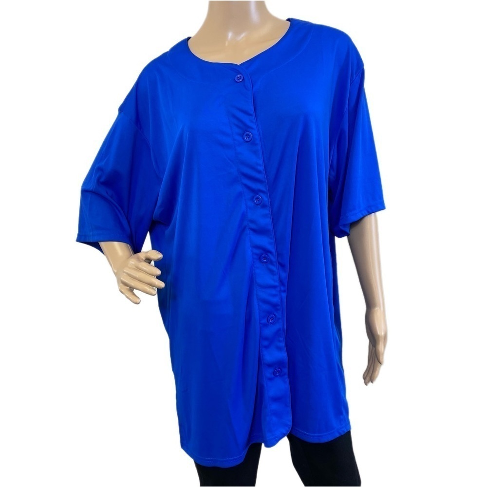 QBK Button Up Shirt - Size 2XL - Blue